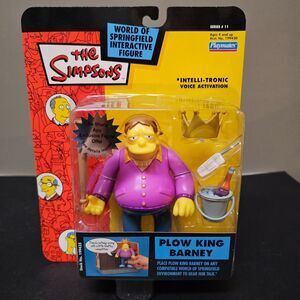 Plow King Barney World of Springfield Simpsons Intelli-tronic Figure 2002 NIP